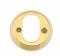 Oval cylinderring (indvendig) - 16 mm - PVD messing
