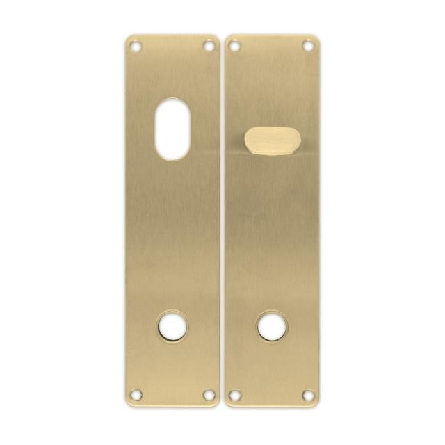 Langskiltesæt m/vrider - CC 105 mm - PVD messing