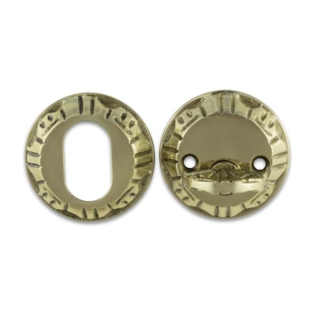 Oppresset cylinder/vrider besætning - CC 30 mm - Poleret messing