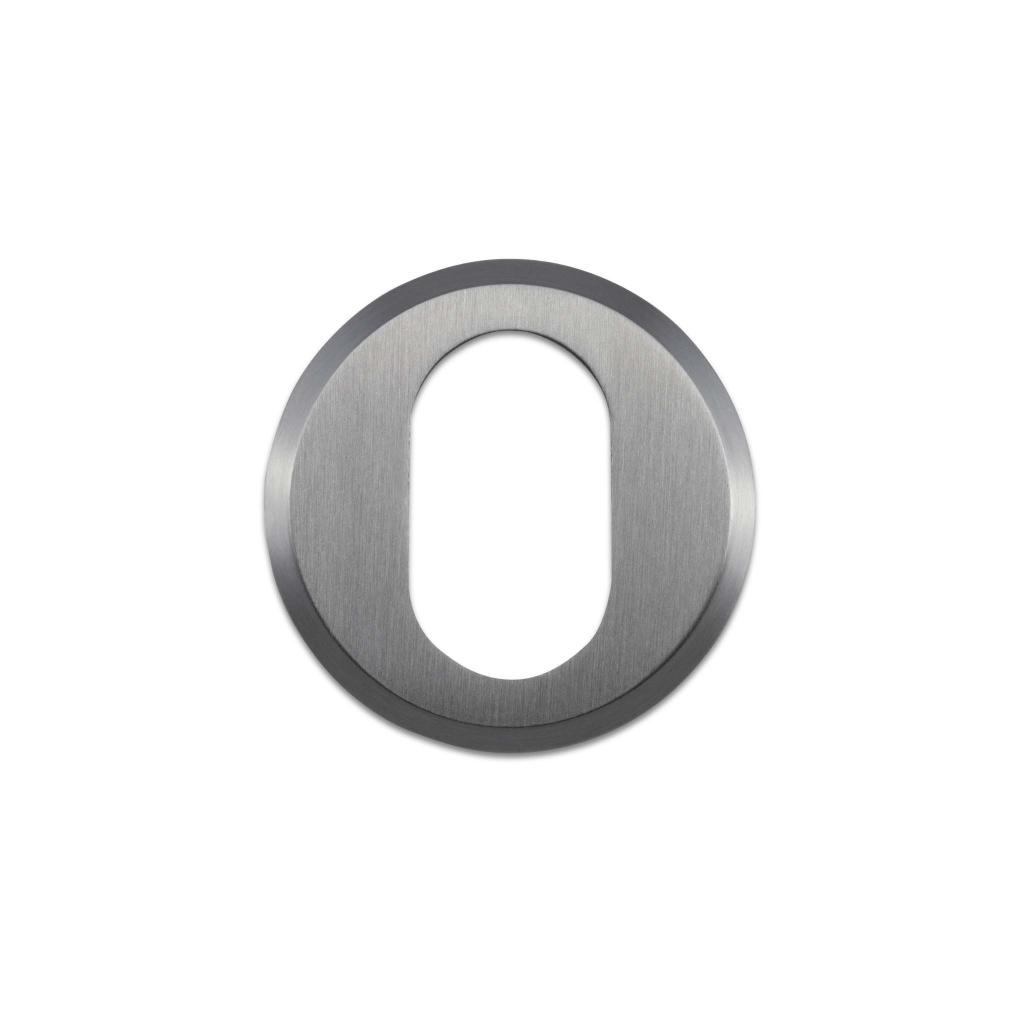Oval cylinderring (udvendig) - 27 mm - Børstet