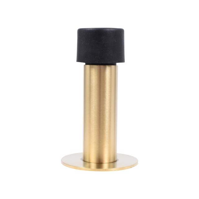 Dørstopper til gulv/væg - 75 mm - Mat messing
