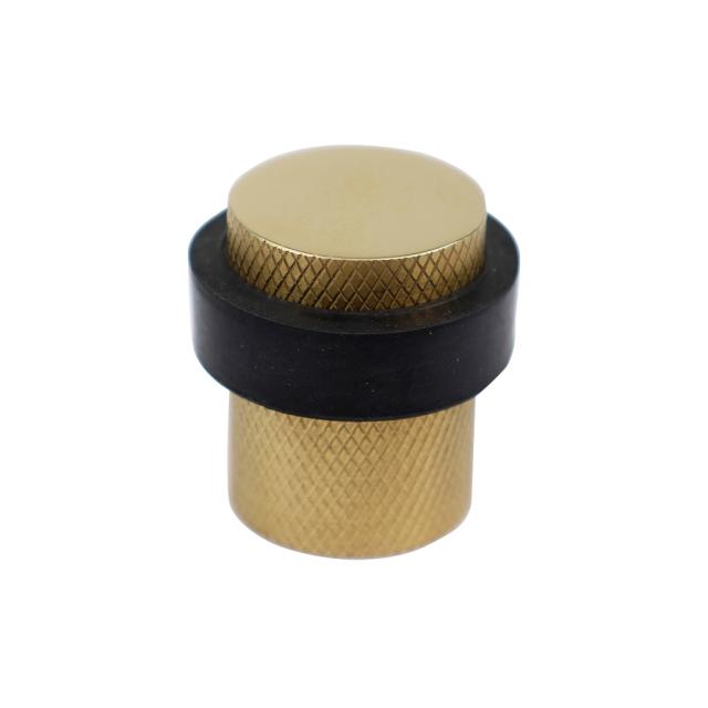 Dørstopper Essence - 40 mm - Mat messing/diamantmønster