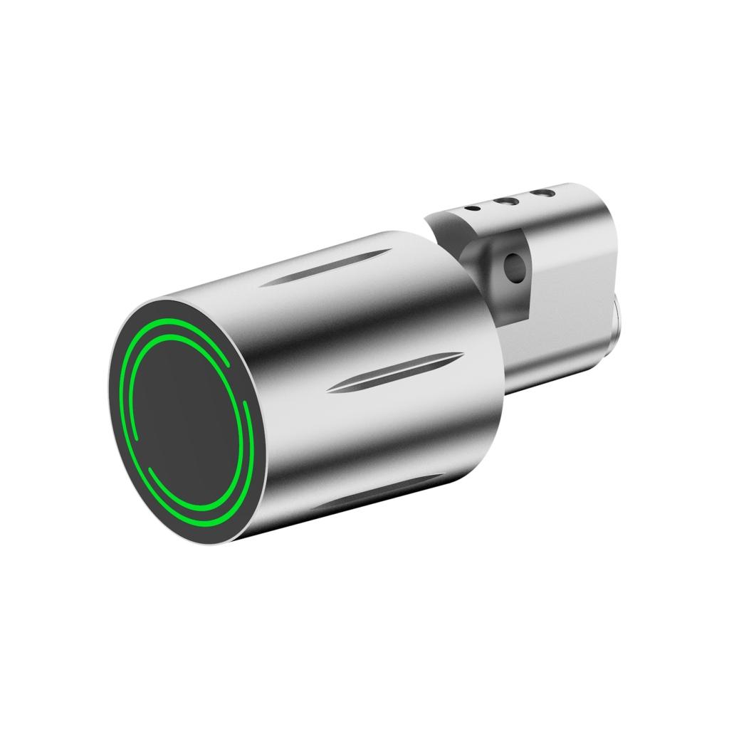 Elektronisk rokoko cylinder (Scandi) - GUARD - Børstet/sort