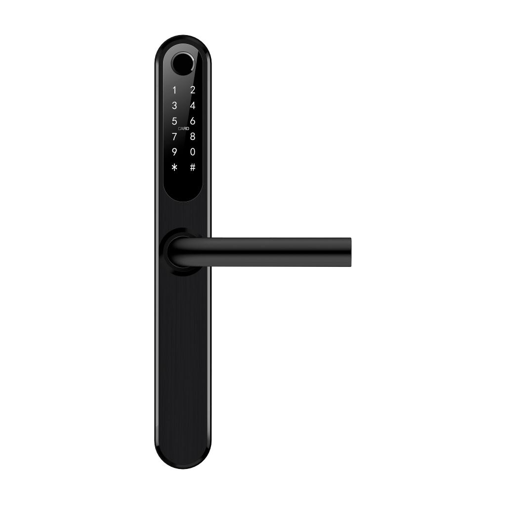 Elektronisk dørlås dobbeltcylinder - 39 mm - Matsort