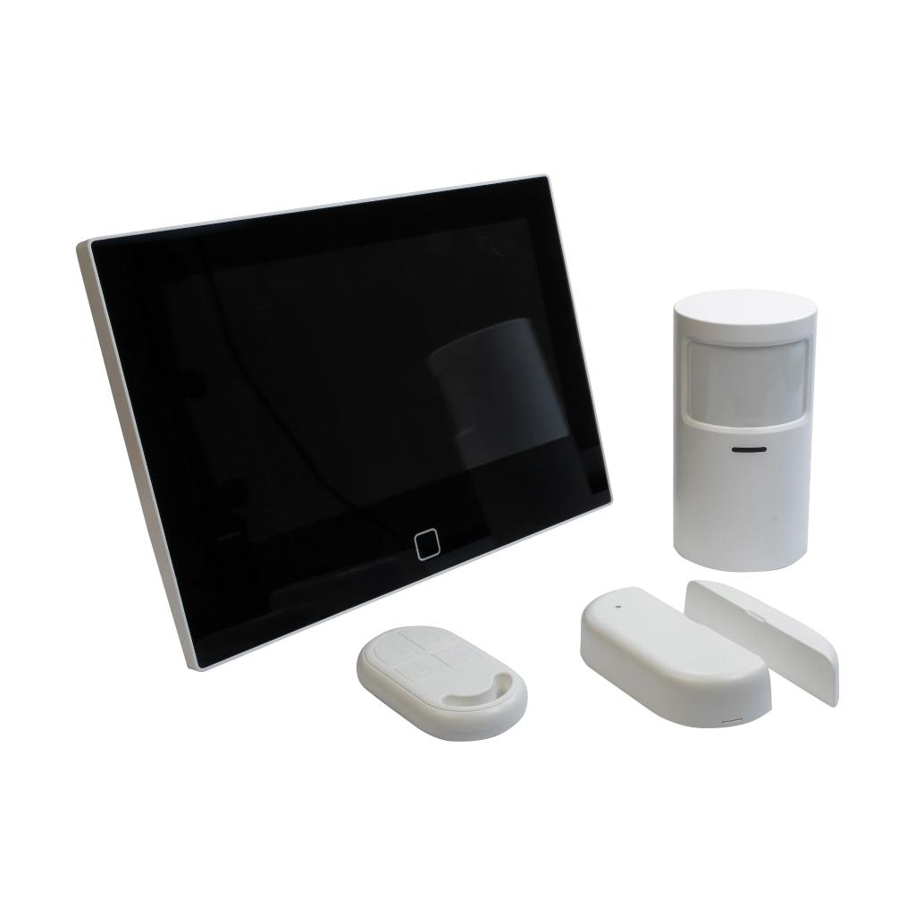 Alarmsystem - 183x135 mm - Hvid/sort
