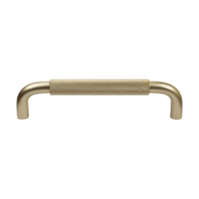 Møbelgreb Essence - CC 160 mm - Mat messing/diamantmønster