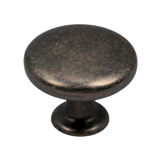 Møbelknop - Ø30 mm - Antik tin-look