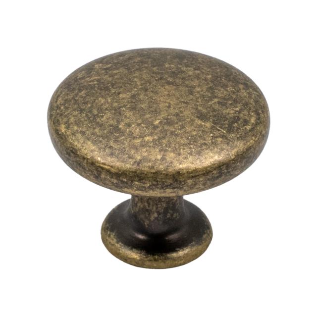 Møbelknop - Ø30 mm - Antik messing-look