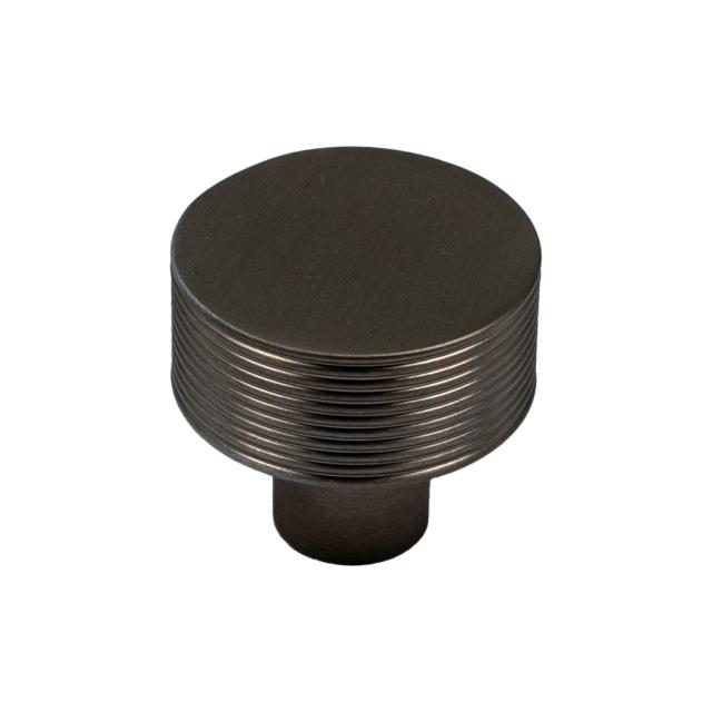 Møbelknop Essence - Ø25/11 mm - Matsort/riflet