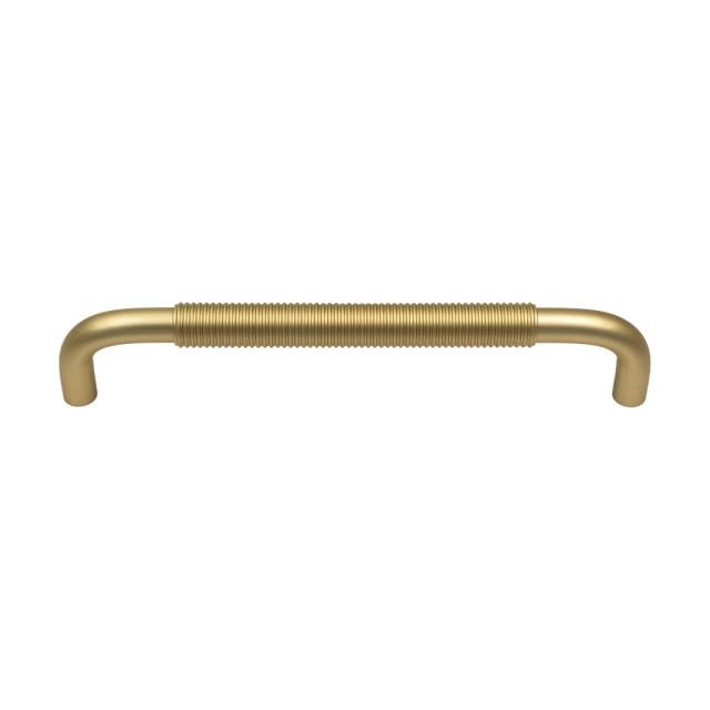 Møbelgreb Essence - CC 160 mm - Mat messing/riflet