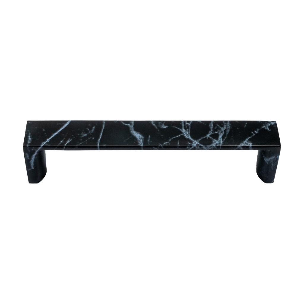 Møbelgreb - CC 128 mm - Sort marmor