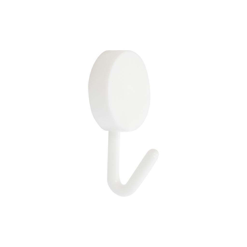Selvklæbende krog - 50 mm - Hvid