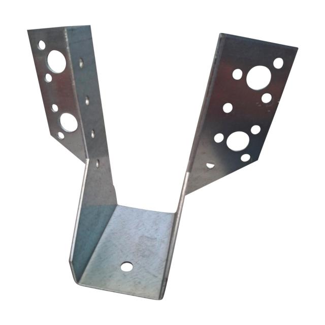Bjælkesko m/udadvendt flige - 46x127 mm - Galvaniseret
