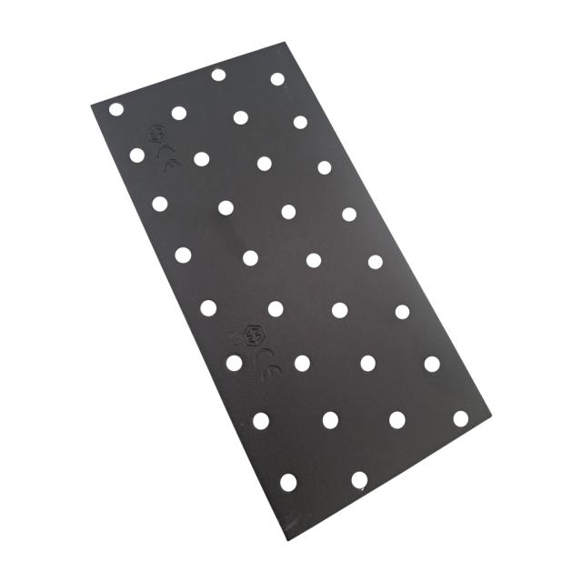 Sømplade - 80x160 mm - Sort