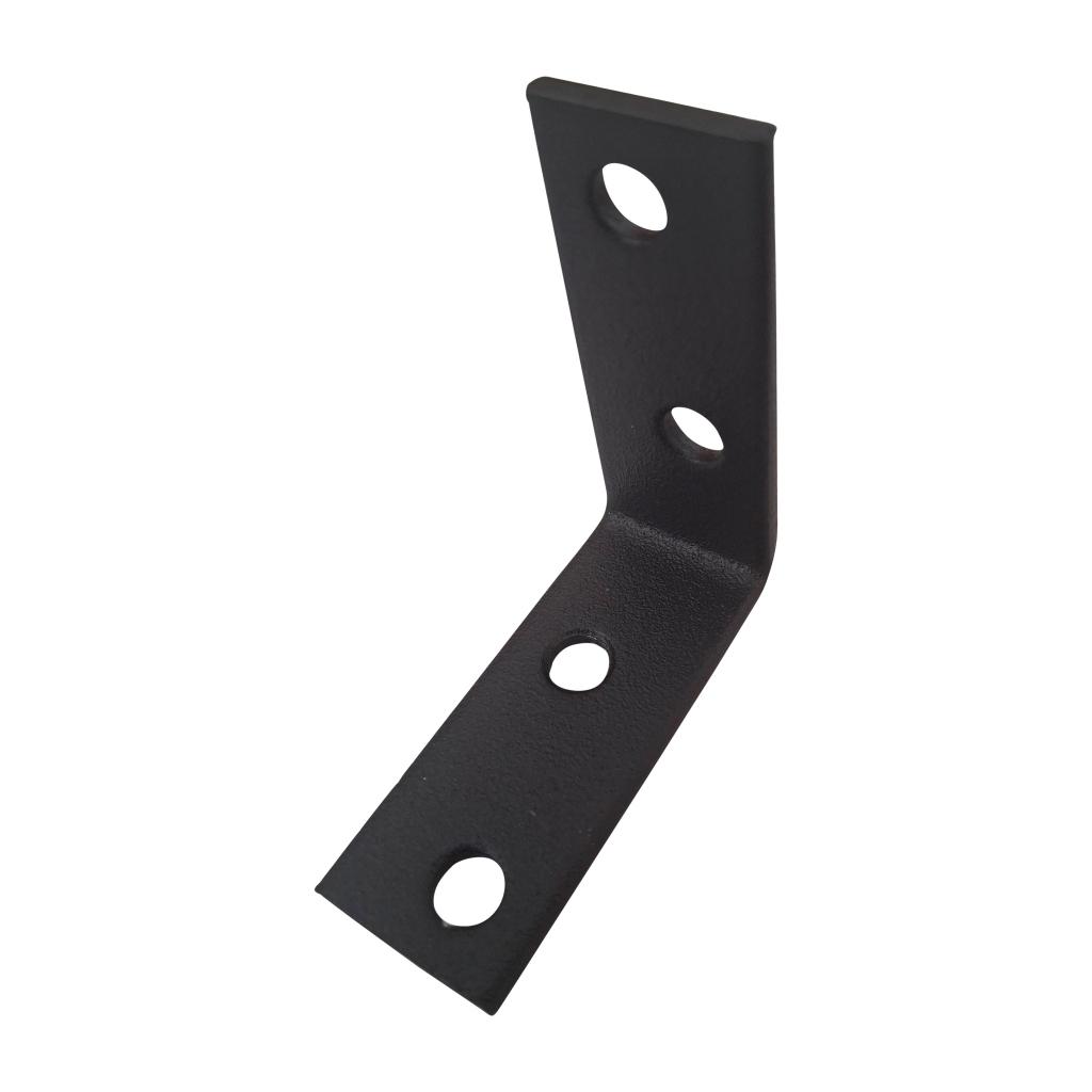 Vinkelbeslag - 40x15 mm - Sort