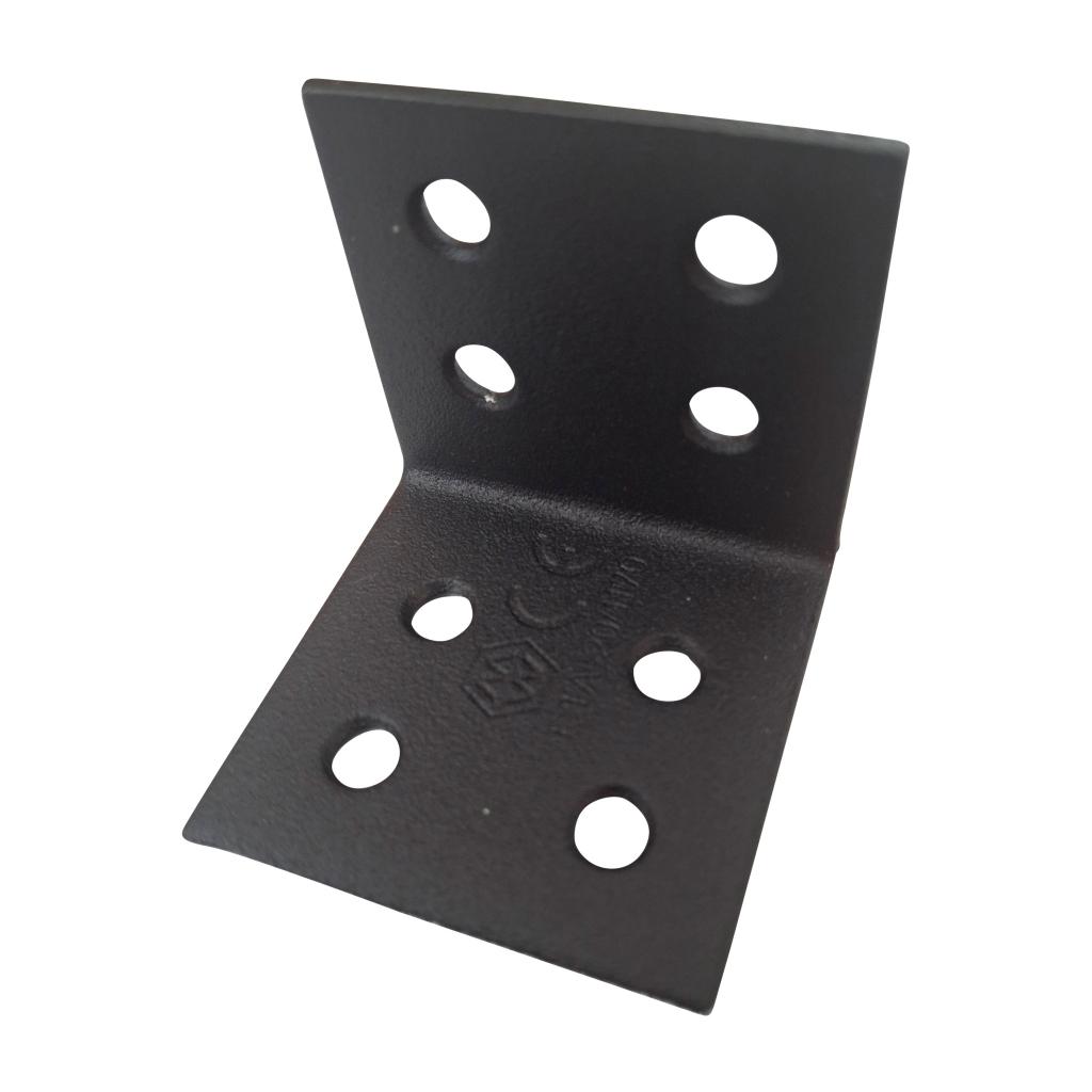 Vinkelbeslag - 40x40 mm - Sort