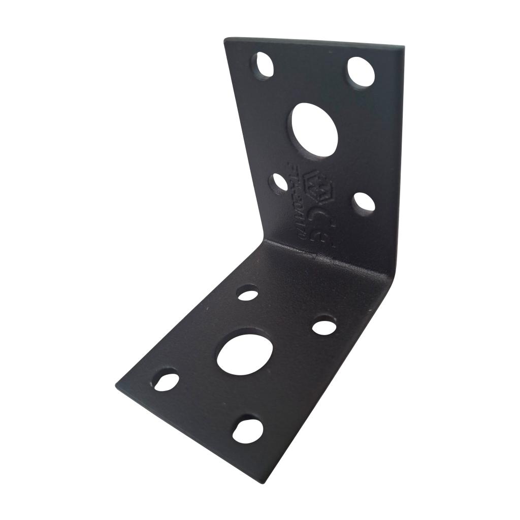Vinkelbeslag - 50x35 mm - Sort