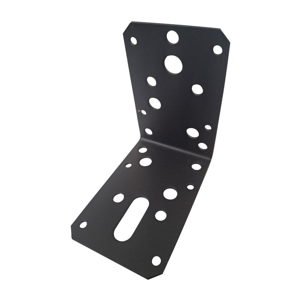 Vinkelbeslag - 90x60 mm - Sort