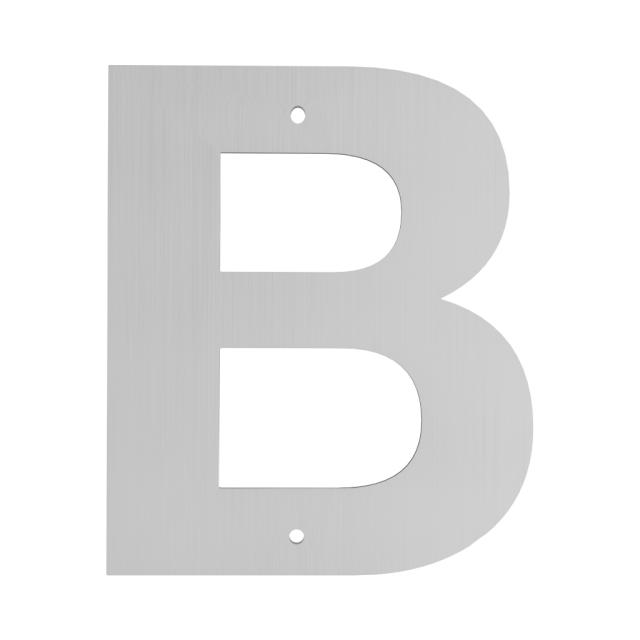 Husbogstav B m/skruehuller - 140 mm - Galvaniseret