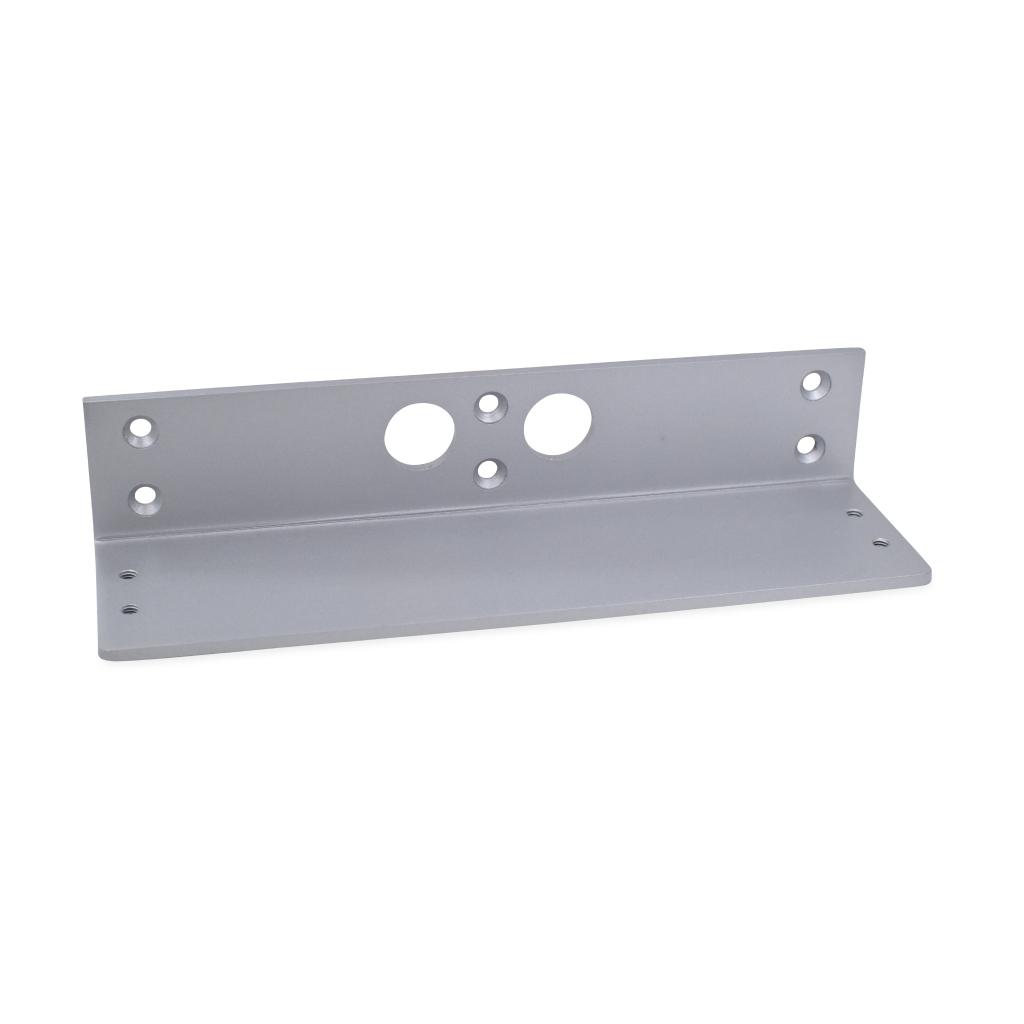 Vinkelkonsol til dørlukker - 63x220 mm - Sølv