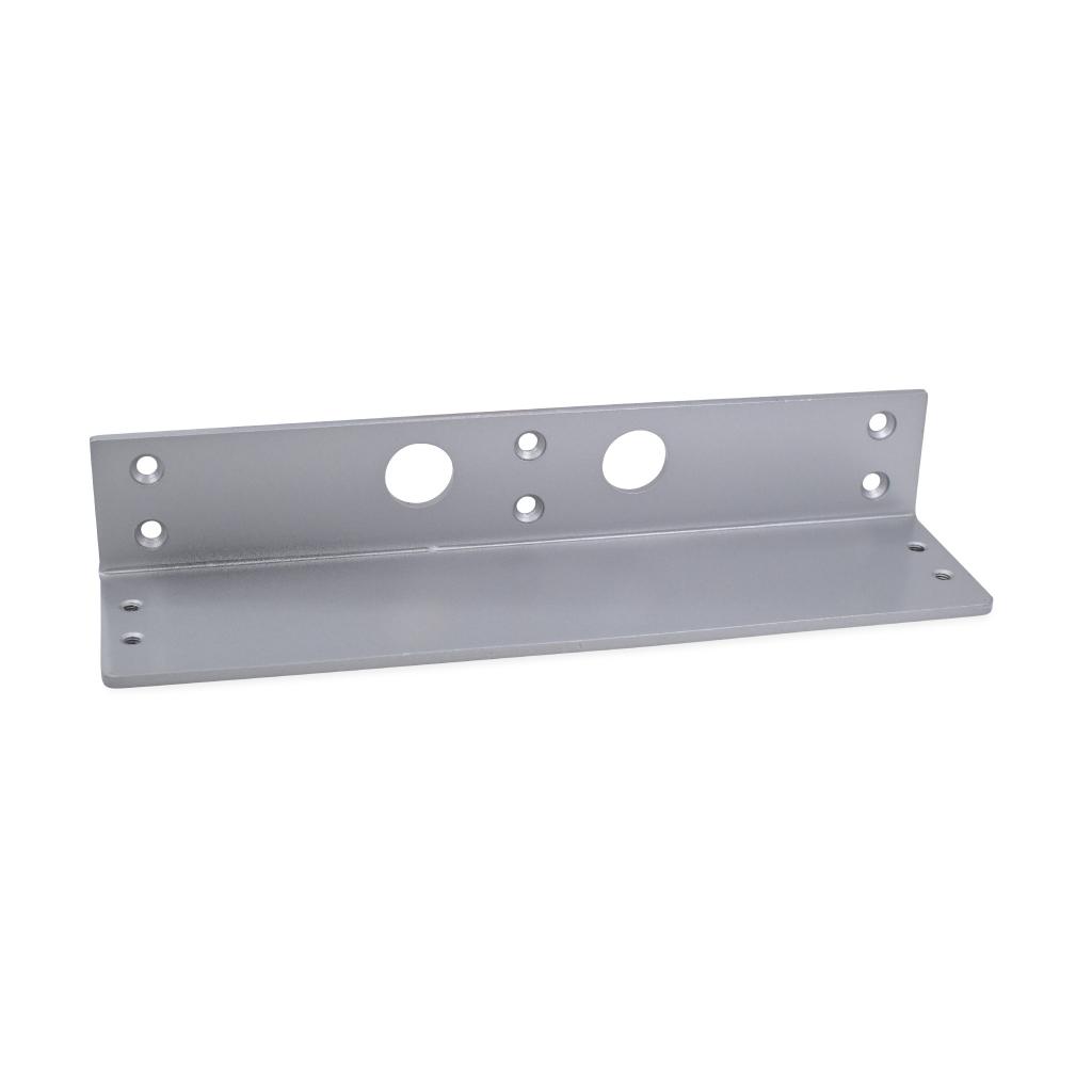 Vinkelkonsol til dørlukker - 63x248 mm - Sølv