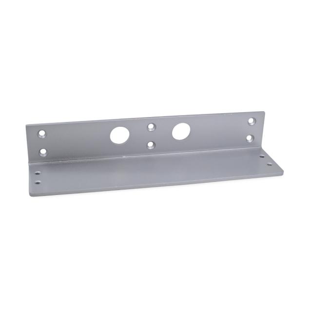 Vinkelkonsol til dørlukker - 63x248 mm - Sølv