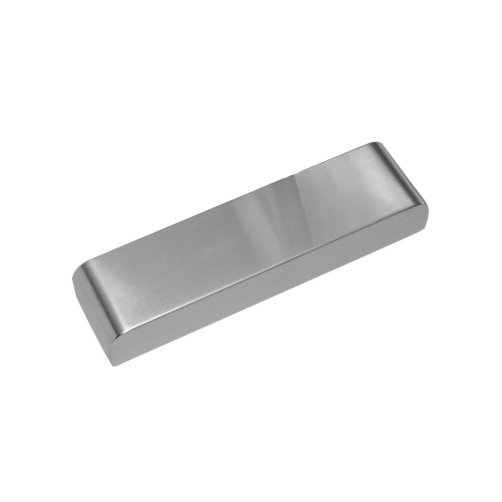 Dækkappe til dørlukker - 307,6x 77,1 mm - Børstet