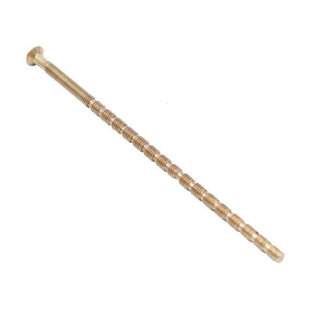 Knækskrue - M4x75 mm - Mat messing