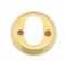 Oval cylinderring (indvendig) - 18 mm - PVD messing