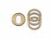 Oval universal cylinderring (udvendig) - 6-21 mm - Mat messing