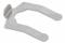 Clips til postkassecylinder - 37x26 mm - Elgalvaniseret