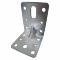 Vinkelbeslag m/rib - 60x80x2 mm - Galvaniseret