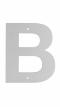 Husbogstav B m/skruehuller - 140 mm - Galvaniseret