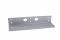 Vinkelkonsol til dørlukker - 63x248 mm - Sølv