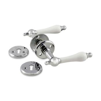 Husmandsgreb - Ø20 mm - Krom/hvid