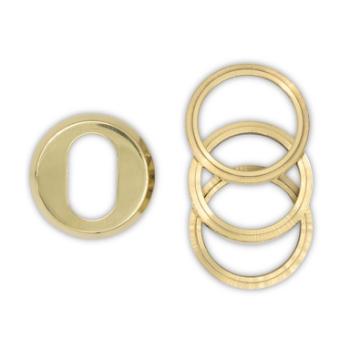 Oval universal cylinderring (udvendig) - 6-21 mm - PVD messing