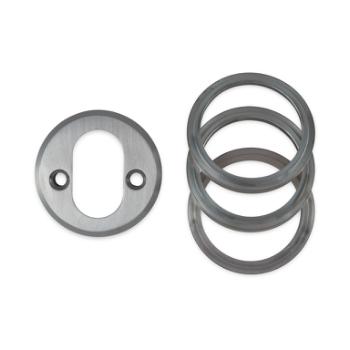 Oval universal cylinderring (indvendig) - 6-21 mm - Matkrom