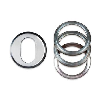 Oval universal cylinderring (udvendig) - 6-21 mm - Krom