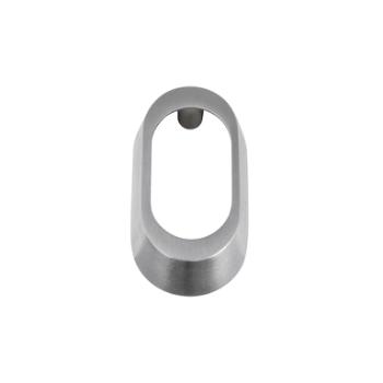 Oval cylinderring (smalprofil) - 6 mm - Børstet
