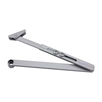 Flad arm til dørlukker - 253,5 mm - Sølv