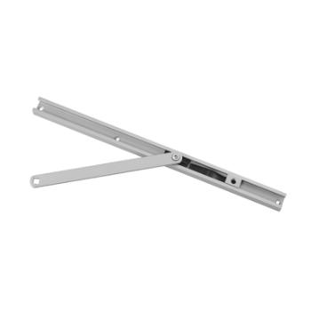 Glideskinne til dørlukker - 540 mm - Rustfrit look