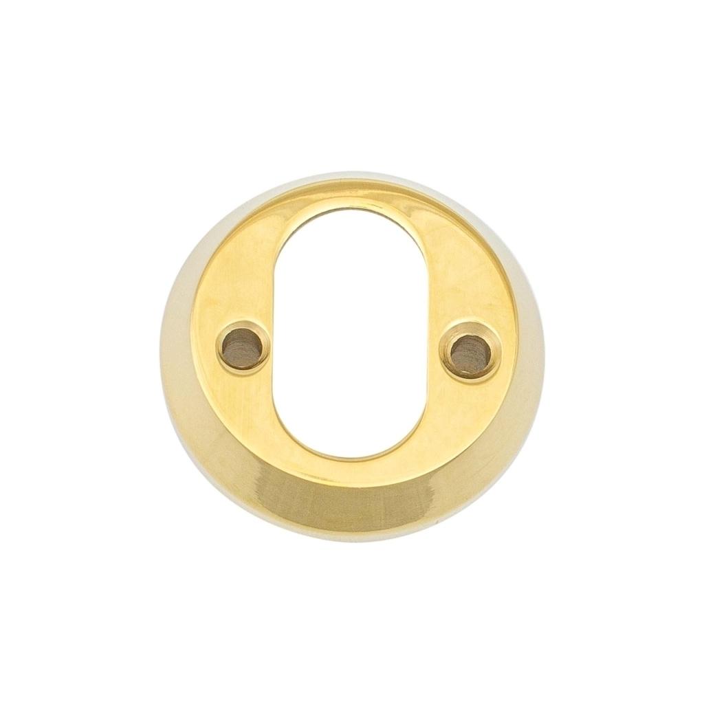 Oval cylinderring (indvendig) - 11 mm - PVD messing