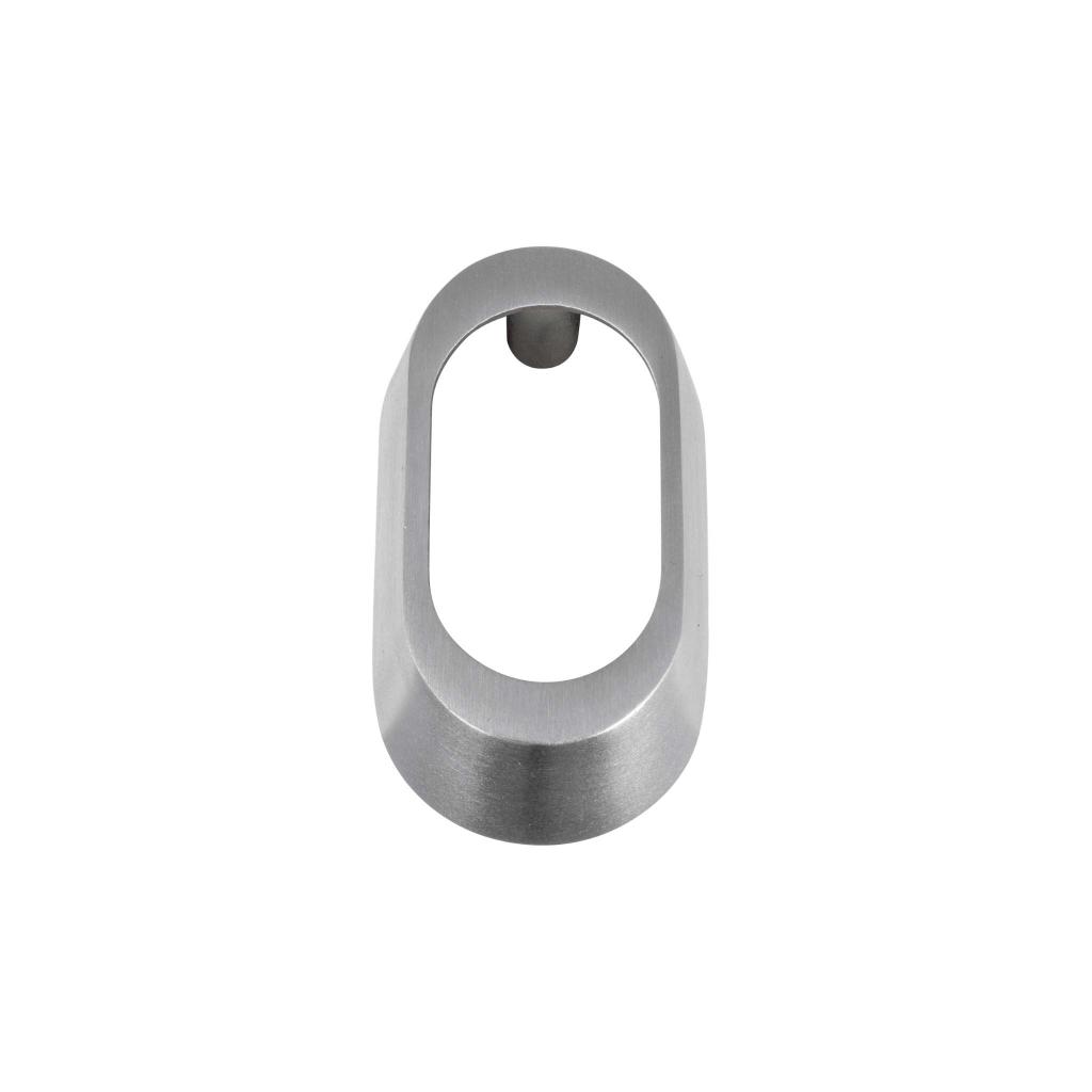 Oval cylinderring (smalprofil) - 8 mm - Børstet
