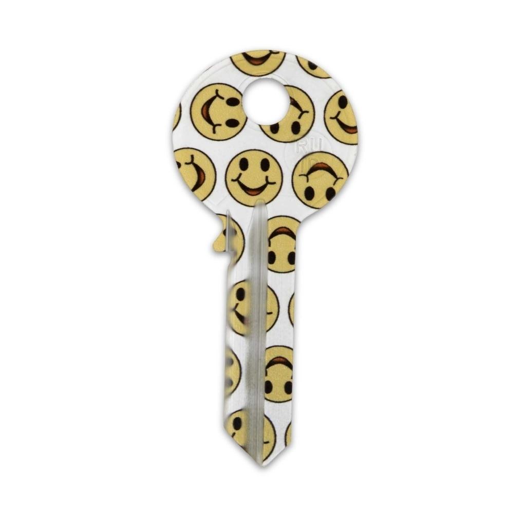 Nøgleemne - 5-stift - Smiley-motiv